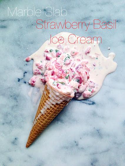 Strawberry Basil Ice Cream 1
