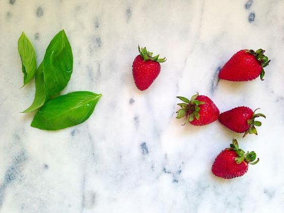 Strawberry Basil Ice Cream 2